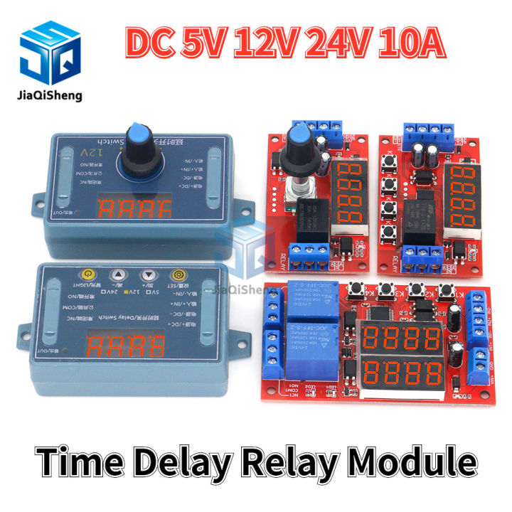 Dc 5v 12v 24v 10a Adjustable Time Delay Relay Module Led Digital ...
