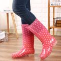 Fashion Non-Slip Waterproof Rain Boots Women's Mid-Calf Tendon Bottom Rain Shoes Women's High-Calf Waterproof Overshoe Wear-Resistant Rain Shoes Women's Short Tube. 