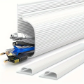 1PC 40cm/15.75inch J-shaped channel cable management system, flexible plastic wire tray, used for cable sorting and management. 