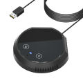 Desktop USB Conference Speakerphone Microphone 361° Omnidirectional Condenser Plug & Play PC Computer Mic. 