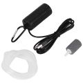 Usb Mini Aeration Pump Air Pump Aquarium Aerator Ultra Quiet Mini Fish Tank Go Fishing Oxygen Pump ——Black. 