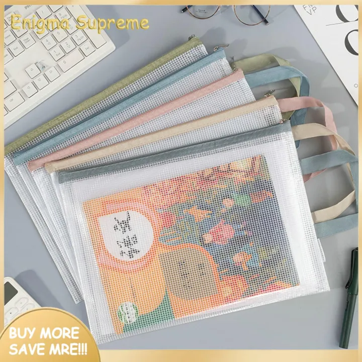 Enigma-%20Portable%20Document%20Holder%20Waterproof%20Transparent%20File%20Holder%20Zipper%20Bag%20with%20Handle%20Large%20Capacity%20Document%20Storage%20for%20Office%20Supplies%20Pvc%20Material%20Buyers'%20Choice%20-%20Image%203
