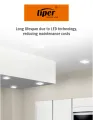 LED Square Downlight, for office, home, indoor light (12w). 