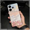 TPU Fashion Design Phone Case For Redmi13 4G/Note13R 5G/Xiaomi Poco M6 4G/M6 Plus flower Anti-knock Soft case Full wrap. 