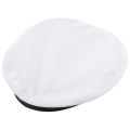 Adult Yacht Boat Captain Hat Navy Cap Ship Sailor Costume Black+White. 