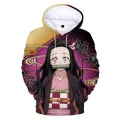 Anime demon slayer Kamado nezuko cosplay costumes 3D print hoodies men women pullover for spring autumn hoodie sweatshirts. 