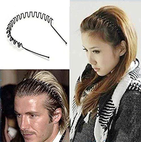 Zig Zag Metal Hair Band For Boys & Girls Men & Women Black Colour-Party wear Fashion New Women Girls Cute Hair Hoop Headwear Hair Styling Tool Accessories Gift Headband For Girls & Women For