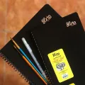 Tropical Blue Arto Hardcover Black Paper Sketch Book Wire O A4 A5 Notebook Drawing For Artists Lukisan Drawing Sketching. 