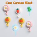Creative Cute Cartoon Strong Self Adhesive Hook Door Wall Hangers Storage Rack Key Towel Holder Practical Home Organization. 
