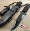 Tactical Fixed Blade 7CR14Mov Blade Steel Handle Outdoor Camping Survival Hunting Utility Knife Military Pocket Tool+ ABS Sheath. 