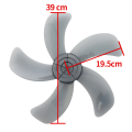 Portable 5-Blade AS Plastic Fan for Table and Stand Use. 