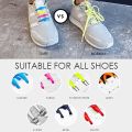 06 pcs Lazy Tying-Free Elastic Shoelaces, Laces Special No Tie Rubber, for Kids and Adults, Elastic Shoelaces for Sneakers (color). 