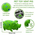 Benepaw Durable Dog Chew Toys For Medium Large Dogs Squeaker Eco-friendly Soft Rubber Pig Toy Pet Interactive Relieve Anxierty. 