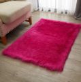 Faux Fur Carpets [3 x 5 feets] Hot Pink Colour | Bedroom/Living Room Fur Fluffy Extra Soft Rug / Carpet. 