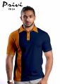 Privi Fashion Unique Design Premium Quality Knit Collar T-Shirt for Men. 