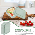 Portable Plastic Lunch Box - Portable Sandwich Holder, Sealable Bread Loaf Container, Eco-Friendly Bakery Box. 