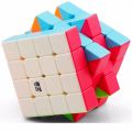 QiYi 4x4 Rubik Cube Sticker less - Smooth Speed Cube - 4x4x4 Magic Rubik Cube L R B. 
