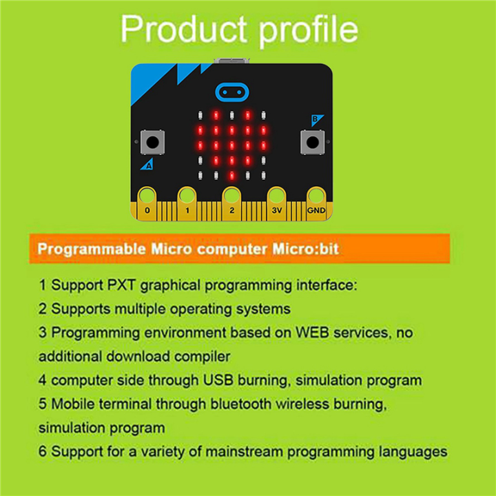 2X%20V1.5%20Development%20Board%20Smart%20Car%20Kit/Qtruck/Python%20Education%20Microbit%20Programmable%20Robot%20-%20Image%207