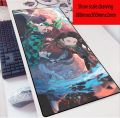 Demon Gamer Anime Hd Mouse Mousepad Pad Locking Edge Computer Keyboard Pc Mice Mats Print Xxl For Csgo Slayer Pad(Demon Slayer 7_900Mmx400Mmx2Mm). 