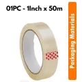 1 Inch & 2 Inch Cello Tape 50 Meters & 100 Meters High Quality Carton Sealing And Multi Use Transparent 1PC PACK & 12PC PACK Packaging Materials. 
