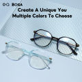 OQ BOGA 7 Colors Unisex Anti Blue Light Radiation Computer Glasses Women Men Eye Protection Fashion Plastic Polygon Frame Eyewear. 