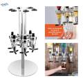 Rotating 6 Bottle Dispenser, Rack Jet Bar Set Drinks Dispenser. 