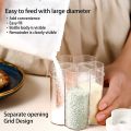 5 In 1 Travel Spice Containers, Shaker Jars, Clear Plastic Container Jars With Labels, Airtight Cap, Pour/Sift Shaker Lid, Perfect For Bbq, Camping, Hiking, Barbecue, Travel And Kitchen. 