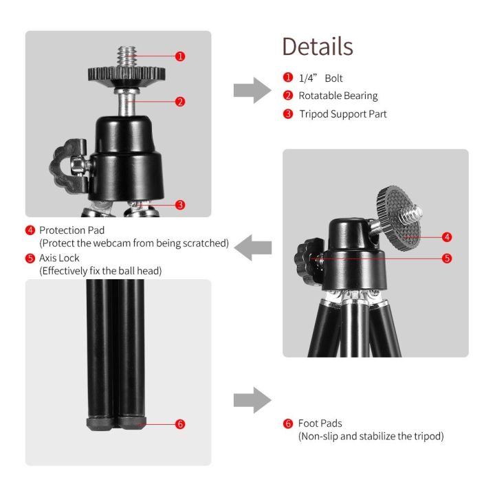 Portable%20Mini%20Webcam%20Tripod%20for%20martphone%20Lightweight%20Flexible%20Web%20Camera%20Desktop%20upport%20tand%20Phone%20Holder%20Table%20tand%20-%20Image%203