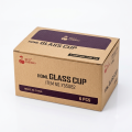 Red Cherry Premium Clear Glass Cup Set 6PCS 110ml | Elegant Mini Tumblers for Home & Kitchen. 