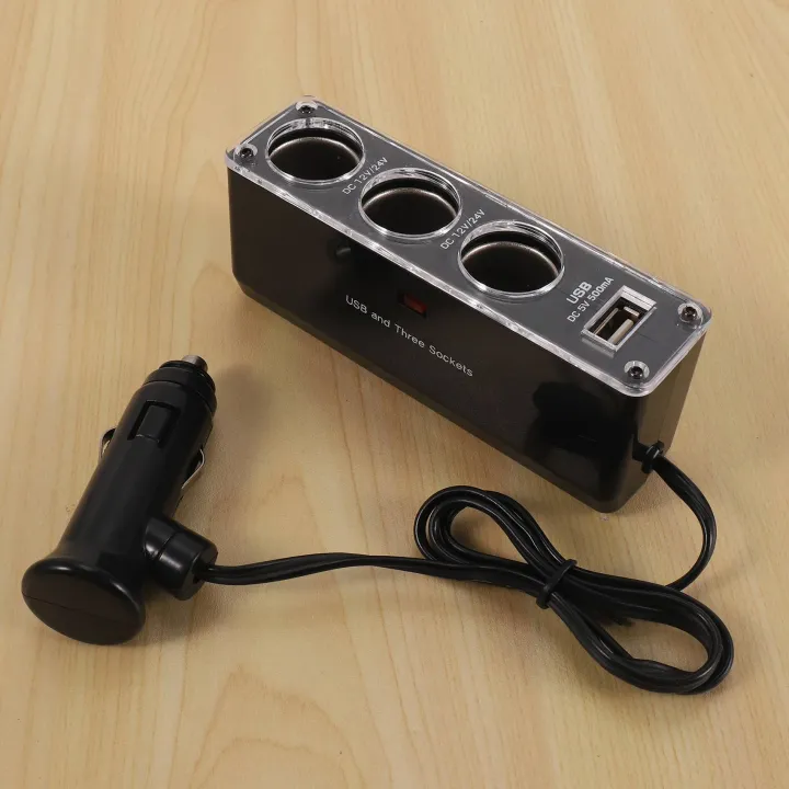 %E3%80%90100%25-New%E3%80%91%203%20WAY%20MULTI%20SOCKET%20CAR%20SPLITTER%20USB%20PLUG%20CHARGER%2012V/24V%20Triple%20ADAPTER%20With%20USB%20Port%20-%20Image%202