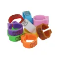 10Pcs Digital Bird Foot Ring Set - Inner Diameter 8mm Pigeon Leg Poultry Dove Parrot Clip Rings - Easy Bird Identification. 