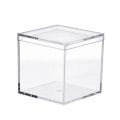 1/3PCS Transparent Acrylic Plastic Square Cube Box With Lids Durable Candy Box Multiple Uses Transparent Case Home Organizer Container. 