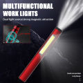Outdoor Portable LED Flashlight Side COB Type-c Rechargeable Mini Pen Clip Light With The Bottom Magnet for Car Inspection Work. 