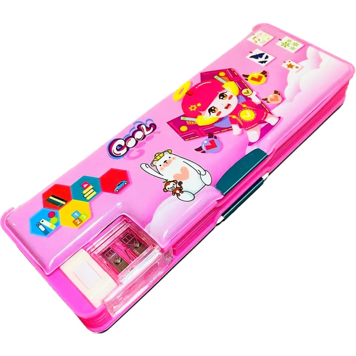 Kids%20pencil%20box%20case%20Magnetic%20Lock%20Pencil%20Box%20with%20Sharpener%20For%20Girls%20&%20Boys%20Pencil%20Case%20stationary%20-%20Image%205