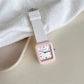 Soft Tape Small Square Watch for Men and Women 2025 Sports Party Pointer Style Fashion Jelly. 