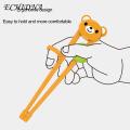 ECHIDNA Kids Learning Chopsticks Chewable Little Frog Shape Toddler Training Chopsticks. 