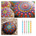 33pcs Mandala Dotting Tools Set with Stencils Palette Paint Brush Ball Stylus Pens for Painting Rocks Nails Canvas Coloring Art Drawing. 