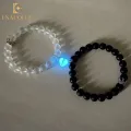 Enacolor 2Pcs/Pair Love Men and Women Luminous Couple Bracelet Romantic Love Beads String Bracelet Gifts. 