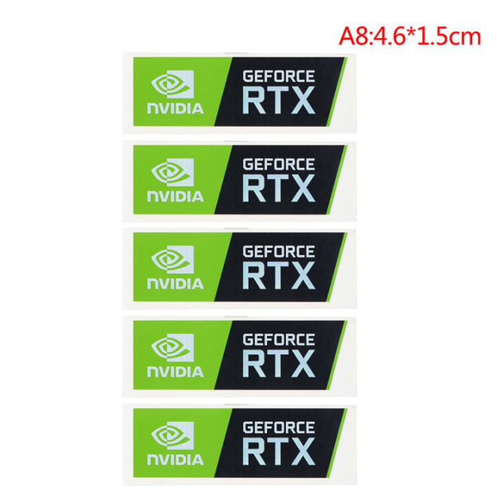 5PCS New NVIDIA GTX GEFORCE Laptop Desktop Label Decorative Sticker