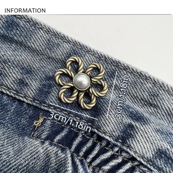 Fashion%20Alloy%20Flower%20Pants%20Button%20Tightener%20Waist%20Buckle%20Adjustable%20Flower%20Jean%20Fit%20Tighten%20Buckles%20Waist%20Clip%20Jean%20Buttons%20for%20Loose%20Jeans%20Jeans%20-%20Image%202