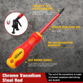Insulated Professional Magnetic Electrician Screwdriver 6 in - 150mm - CROSS PH2 - TEKTO - 1000V - VDE. 