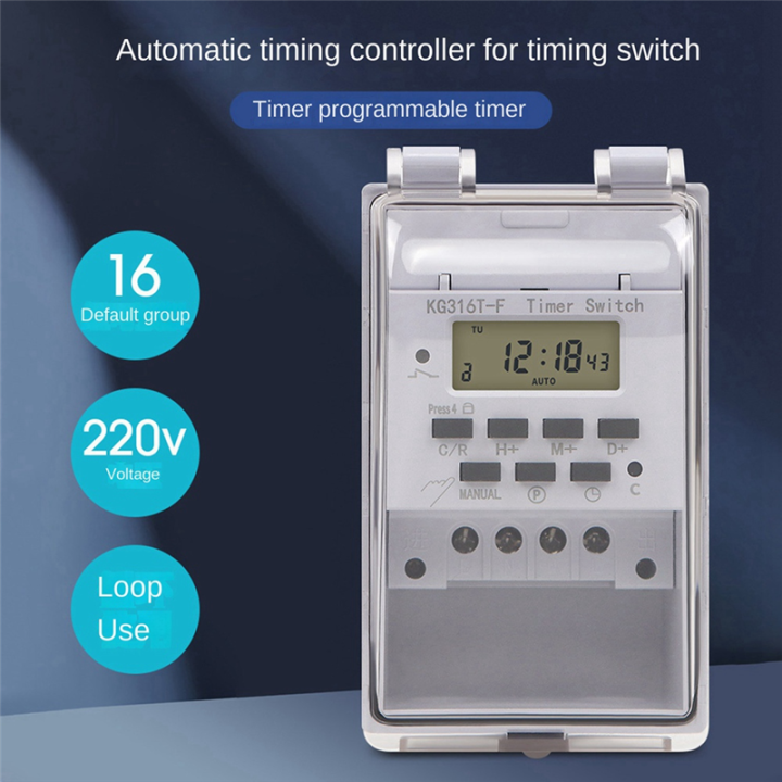 1 Piece Automatic Digital Timer Switch Relay Programmable Timer ...