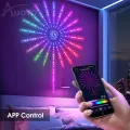 Auoyo 110/195 LED Strip Lights Dream Color Lamp Christmas Lights 5050 RGB Strip Lights Smart Flexible LED Firework Lights Music Sound Sync Lights with APP Remote Control DC 5V. 