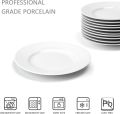 7 inch 6Pc's  Round White Coupe Rim Ceramic Porcelain Dinner Deep Soup Plates 7 inch 6 pieces set. 