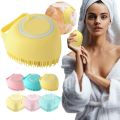Multifunction Bath Body Brush smbb Silicone Massage 2 in 1 with Shampoo Soap Shower Gel Dispenser Shower Body Massage Brush Body wash Scrubber Cleaning brush. 