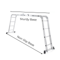 Multifunction 16ft Ladder, 4x4 ladder, Aluminum Ladder, Durable foldable ladder, construction work ladder. 