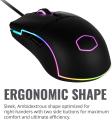 Cooler Master CM110 RGB Gaming Mouse, 6000 DPI, PWM 3050 Optical Sensor, RGB Light Strip. 