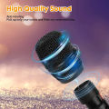 Wireless Professional UHF Microphone with Wireless Receiver | Wireless Mic FM Mic with Rechargeable Receiver Dynamic Handheld Microphones. 