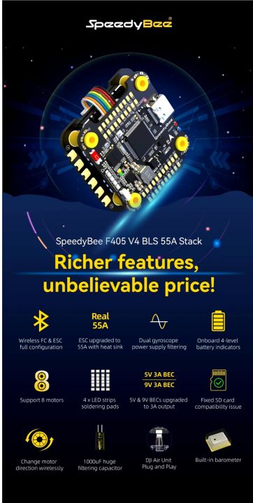 SpeedyBee%20F405%20V4%20BLS%2055A%2030x30%20FC&ESC%20Stack%20for%20rc%20drone%20-%20Image%206