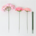 100Pcs/Pack 17/25/30cm Artificial Flower Stems Rose Leaves Base Iron Wire Stem DIY Soap Paper Flower Stub Stems Craft Decor. 